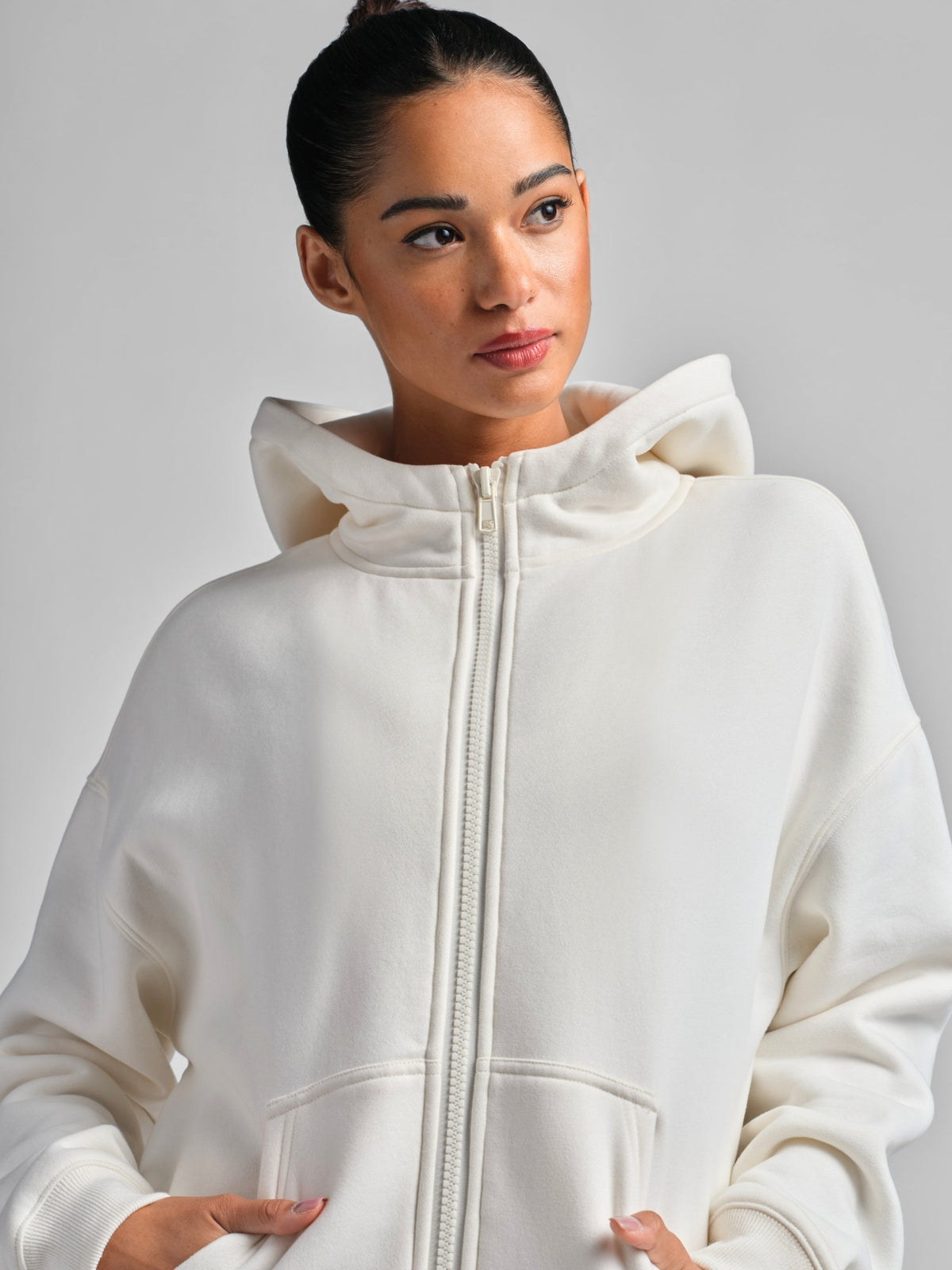 Basic Crop Zip Hoodie - Pre Order